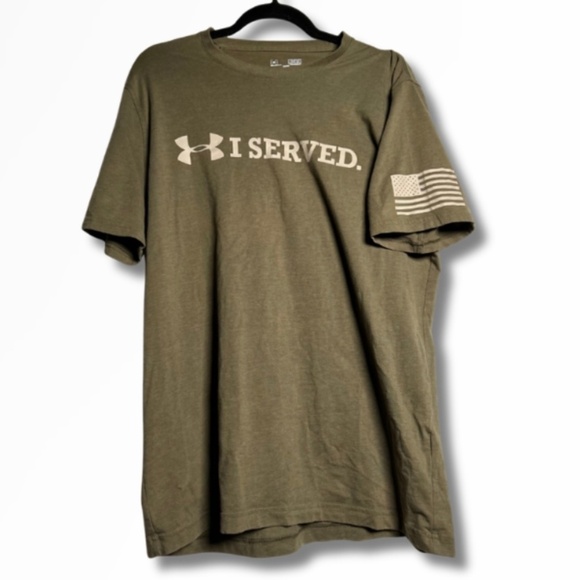 Under Armour Mens I Served T Shirt | Size: Medium | Color: Green | - Picture 1 of 5